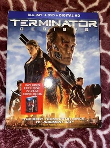 Terminator: Genisys (Blu Ray + DVD) Plus Exclusive Comic Book Brand New Sealed - Picture 1 of 2