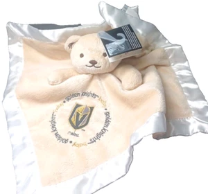 Baby Fanatic NHL Las Vegas Golden Knights Teddy Bear Satin Trim Lovey Plush NWT - Picture 1 of 8