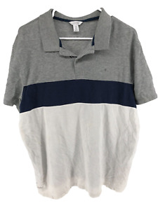Calvin Klein Short Sleeve Polo Shirt Men's Size XL Gray
