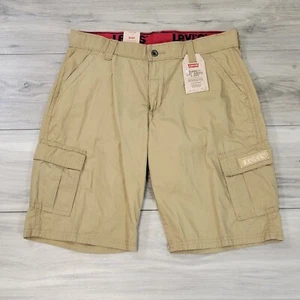 Levi's Cargo Shorts Boy's 18 Reg W29 Khaki Relaxed Fit New - Picture 1 of 10