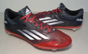 Adidas Size 13 M ADIZERO Black Red Baseball Cleats New Men's Shoes - Picture 1 of 12