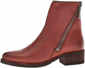 Neu im Karton Frye Demi Damen-Bootie mit Reißverschluss rot Ton Größe 6 - Bild 1 von 5