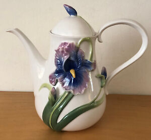 Contemporary Iris Design Teapot by Regal Pottery