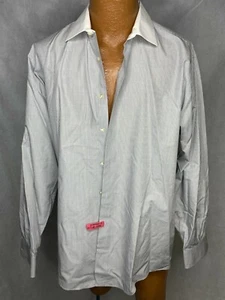 Calvin Klein Regular Fit, Men's Button, Long Sleeve, Size 16.5, 34/35,Striped - Picture 1 of 3
