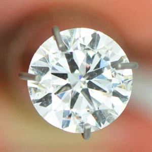 Round Cut Diamond Loose White 0.97 Carat E/SI1 Certified Natural Enhanced 6.45MM - Picture 1 of 9