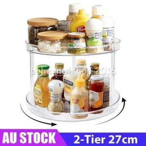 Swivel Pantry Cabinet Lazy Susan Turntable Storage Rotating Organizer Kitchen AU - Picture 1 of 9