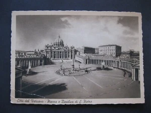 DE COLECCIÓN POSTAL CIUDAD VATICANA ITALIA ~ PLAZA Y BASÍLICA DE SAN PETERS ~ SIN USAR - Imagen 1 de 2