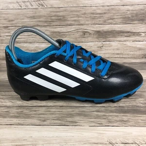 Adidas Conquisto Fußball Futbol Stollen Jugend Größe 4,5 schwarz weiß blau B25593 - Bild 1 von 10