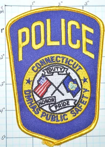 CONNECTICUT DEPT OF MENTAL HEALTH DMHAS PUBLIC SAFETY POLICE DEPT PATCH - Picture 1 of 2
