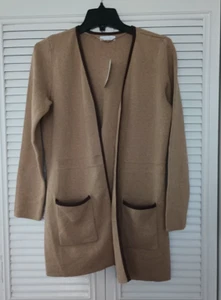 Charter Club Camel Strickjacke. Warmes Kamel HTHR. Okt Mode. Größe M - Bild 1 von 6