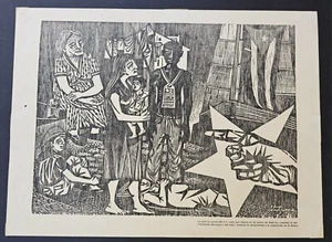 Impresión Revolución Cubana Vintage 17 Retratos Ardiente 1960 Fidel Castro Discurso Habana - Imagen 1 de 11