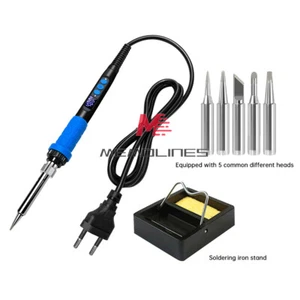 90W Soldering Iron Kit Electric LED Adjustable Temperature Soldering Iron tip - Picture 1 of 28