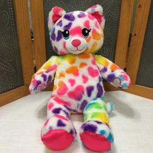 Costruisci un orso arcobaleno cravatta tinta cuore stampa leopardo gatto peluche orsacchiotto profumo caramelle BAB - Foto 1 di 13