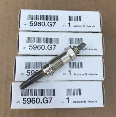 Bujía incandescente diésel Peugeot Citroen **x4** - 5960G7 **Repuestos originales nuevos PSA OEM** Foto 1 de 4