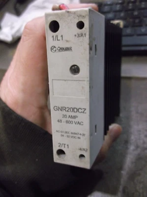 CROUZET GNR20DCZ COOLTECH RELAY 20A 48-600 VAC (171-1) - Image 1 of 4