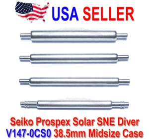 20mm Stainless Steel FATBAR Spring Bars for Seiko Prospex Solar 38.5mm V147-0CS0 - Picture 1 of 7