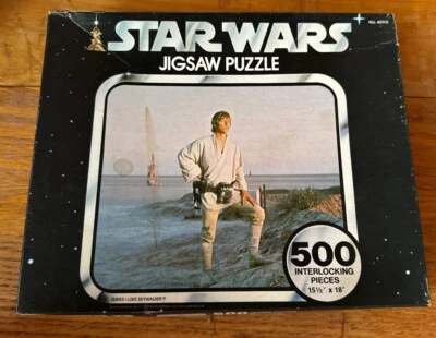 Rompecabezas completo Kenner Star Wars Serie 1 Luke Skywalker 500 piezas de colección Foto 1 de 2