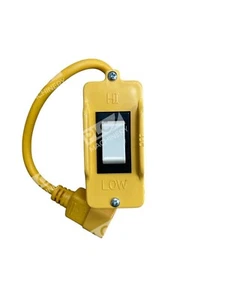 Well Shin E115330 10A 250V 1VCH6 Yellow Dayton Drop Cord Rocker Switch WS-003 - Picture 1 of 3