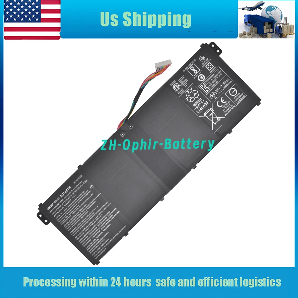 NEW Genuine AC14B7K battery for Acer Nitro 5 AN515 Spin 5 SP515 Swift 3 SF313 - Image 1 of 4
