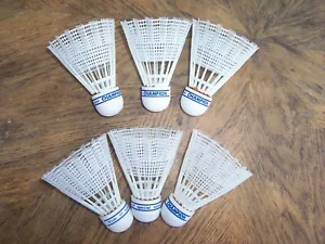 6 Badminton Champion Special Nylon Shuttlecocks - Picture 1 of 4