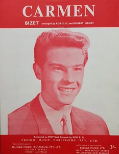 Rob E.G. - Carmen Original 1964 Australian Sheet Music-Crown Publishing - Scarce - Picture 1 of 1