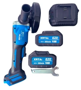 Smerigliatrice Angolare Doppia Batteria 6ah Flex Motore Brushless Base Ricarica - Foto 1 di 7