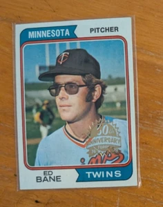 2023 Topps Heritage 1974 Buyback #592 Ed Bane Twins 50th Anniversary Stamp - Picture 1 of 1