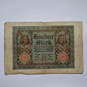 Hundert Mark Reichsbanknote Geldschein 1920 Berlin - Bild 1 von 2