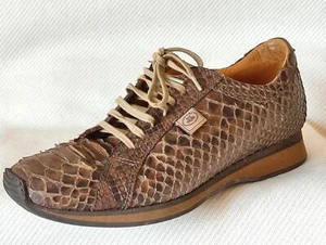 SCARPE THE BRIDGE in VERO PITONE tg. 38 Firenze shoes SNEAKERS made in Italy - Imagen 1 de 16