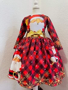 Girls Christmas Dress Santa Claus ๐งโ๐ ๐
Size #10 - Picture 1 of 1