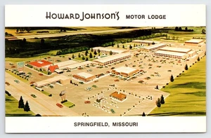 Howard Johnson's Motor Lodge, Springfield, Missouri, alte Postkarte - Bild 1 von 2