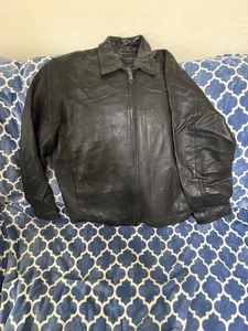 Marc New York Andrew Marc Lederjacke Herren XL schwarz gefüttert - Bild 1 von 4