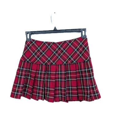 Minifalda plisada Royal Bones pequeña mujer colegiala disfraz cuadros Daang Y2k Foto 1 de 4