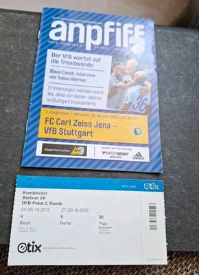 Fussballprogramm vom FC Carl Zeiss Jena - Bild 1 von 2