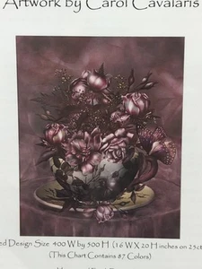 Tea And Roses Heaven And Earth Designs Cross Stitch Pattern Carol Cavalaris - Picture 1 of 6