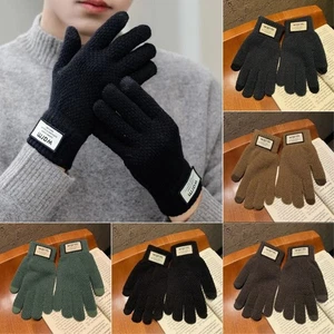 Warm Touch Screen Gloves Solid Color Cycling Gloves Women - Picture 1 of 17