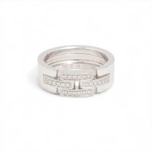 Cartier Maillon Panthère Halbdiamant Ring 750 (WG) 7,8 g 48 B4081348 - Bild 1 von 5