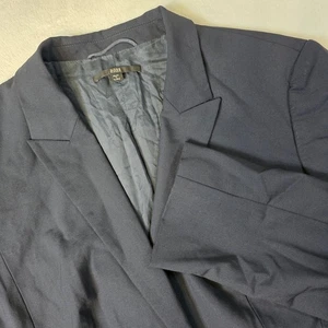 Boss Hugo Boss Womens Jaelle4 Navy Size 10 Wool Single Breasted Blazer Jacket - Picture 1 of 15