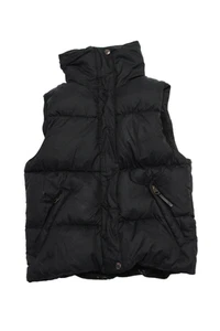 Ugg Girls Two Pocket High Neck Sleeveless Zip Up Puffer Vest Black Size 14 - Picture 1 of 6