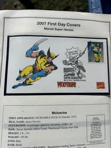 20 X First Day Of Issue Stamps Marvel Comics dc  Super Heroes envelope 2007 - Picture 1 of 12