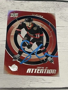 Tim Stutzle Signed Card Upper Deck CENTRE OF ATTENTION UD JSA COA IP Auto a - Picture 1 of 3