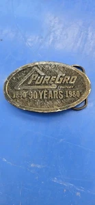 Puregro Company 1980 Gürtelschnalle fairer Zustand - Bild 1 von 10