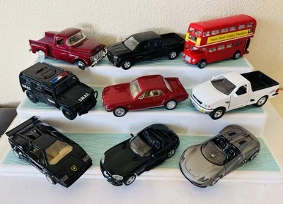Die-Cast Cars Mixed Lot of 9 Cars 1/43 Scale Set, Welly Motor Max SS Cars Moisto - Image 1 of 4