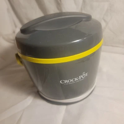 Crock-Pot Mini Lunch Food Warmer Personal Travel Slow Cooker Gray Lime 20oz VGUC - Image 1 of 2