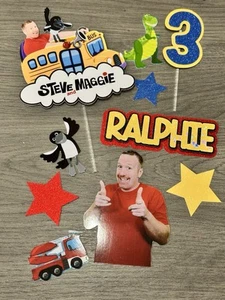 Personalised Cake Topper Set Steve & Maggie - Picture 1 of 2