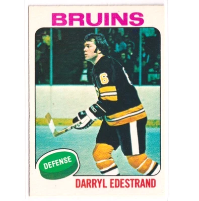 1975-76 O-Pee-Chee OPC 11 Darryl Edestrand Boston Bruins - Image 1 of 3