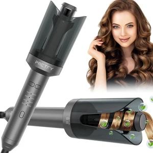 Pretfy Automatic Curling Iron Auto Hair Curler w/ Rotate Left & Right Hair RIKK - Picture 1 of 9