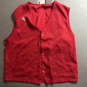 Target Store Employee Work Red Vest Uniform Size M / Medium - Picture 1 of 5