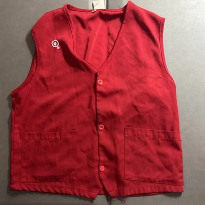 Target Store Employee Work Red Vest Uniform Size M / Medium - Image 1 of 4