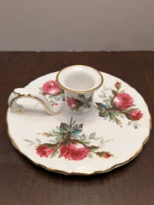 Hammersley Candle Holder - Grandmother's Rose Pattern - Picture 1 of 4